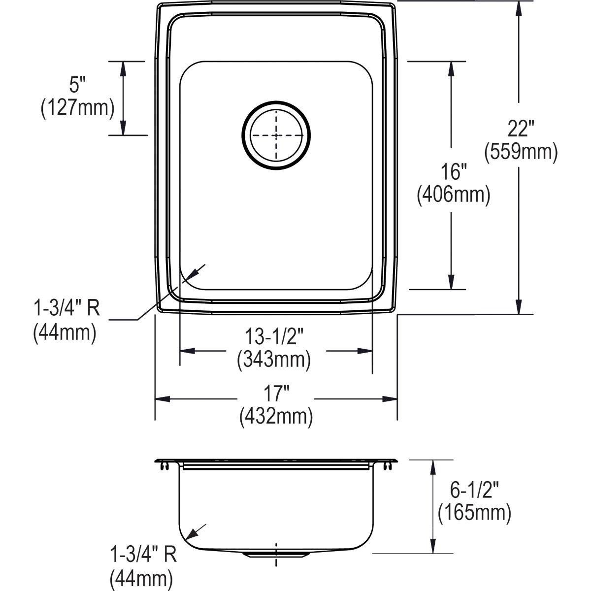 Dayton Elite Satin 3 Hole Double Bowl Top Mount Kitchen Sink with Center Drain 