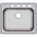 Dayton Satin 25 x 21-1/4 in. Stainless Steel Single Bowl Drop-in Kitchen Sink in Satin 