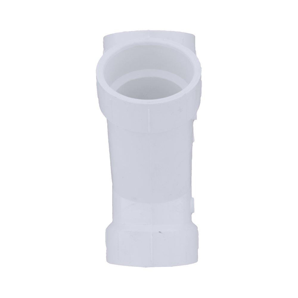 White PVC DWV Double Wye 