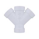 White PVC DWV Double Wye 