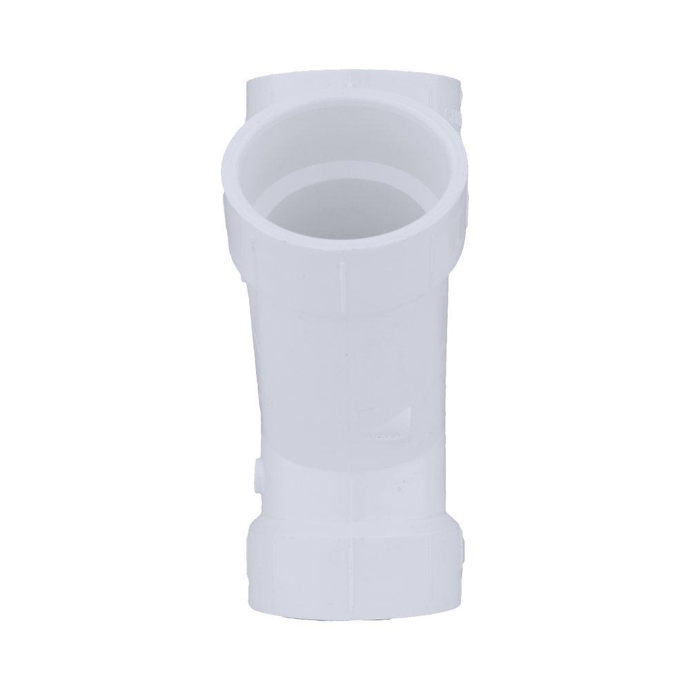 White PVC DWV Double Wye 