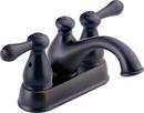 Delta Faucet Venetian Bronze Two Handle Centerset Bathroom Sink Faucet 