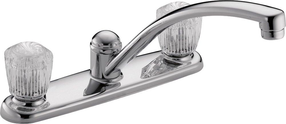 Delta Faucet Chrome Two Handle Kitchen Faucet 