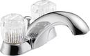 Delta Faucet Chrome Two Handle Centerset Bathroom Sink Faucet 