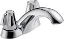 Delta Faucet Chrome Two Handle Centerset Bathroom Sink Faucet 