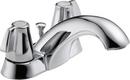 Delta Faucet Chrome Two Handle Centerset Bathroom Sink Faucet 