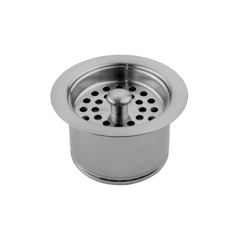 Jaclo Industries Polished Nickel Extra Deep Disposal Flange with Strainer for ISE (Including Evolution Series), Kenmore, KitchenAid, Maytag and Franke FWDJ Model Sinks 