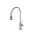 Jaclo Industries Polished Stainless/White Single Handle Pull Off Kitchen Faucet 