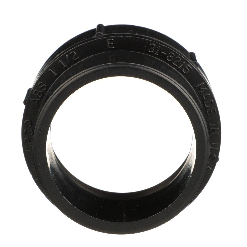Black ABS DWV Fitting Cleanout Adapter 