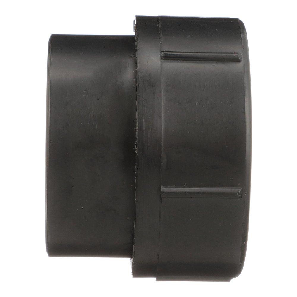 Black ABS DWV Fitting Cleanout Adapter 