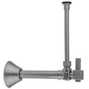 Jaclo Industries Polished Chrome Copper x OD Quarter-Turn Angle Pattern Toilet Supply Kit 