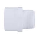 White PVC Schedule 40 Male Adapter 