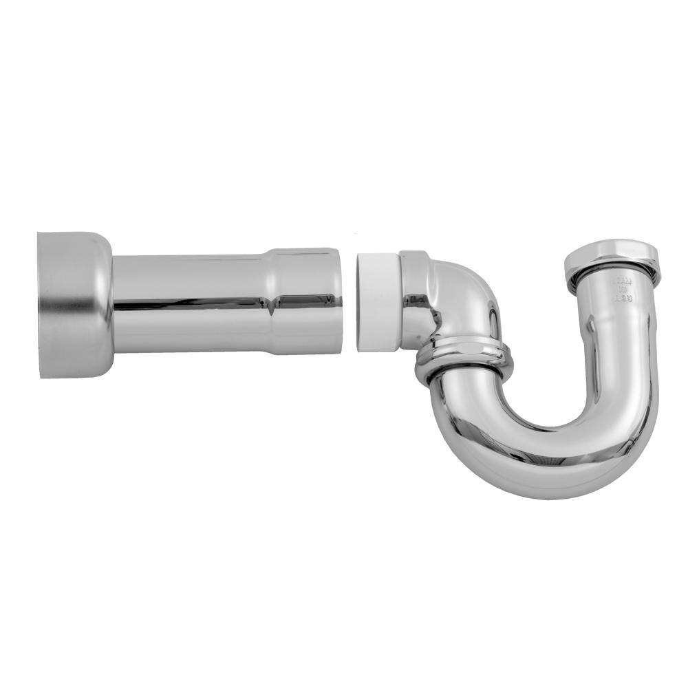 Jaclo Industries Matte Black Brass P-Trap in Matte Black 