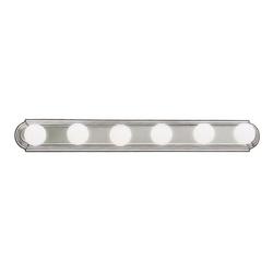 60 W 6-Light Medium Wall Mount Bath in Brushed Nickel