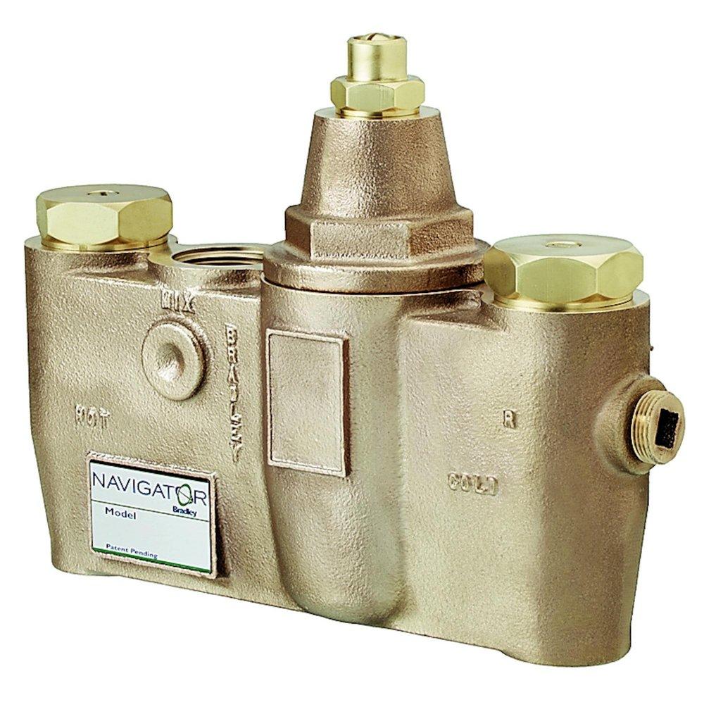 Bradley Corporation Bronze NPT Thermostat Mixing Valve 