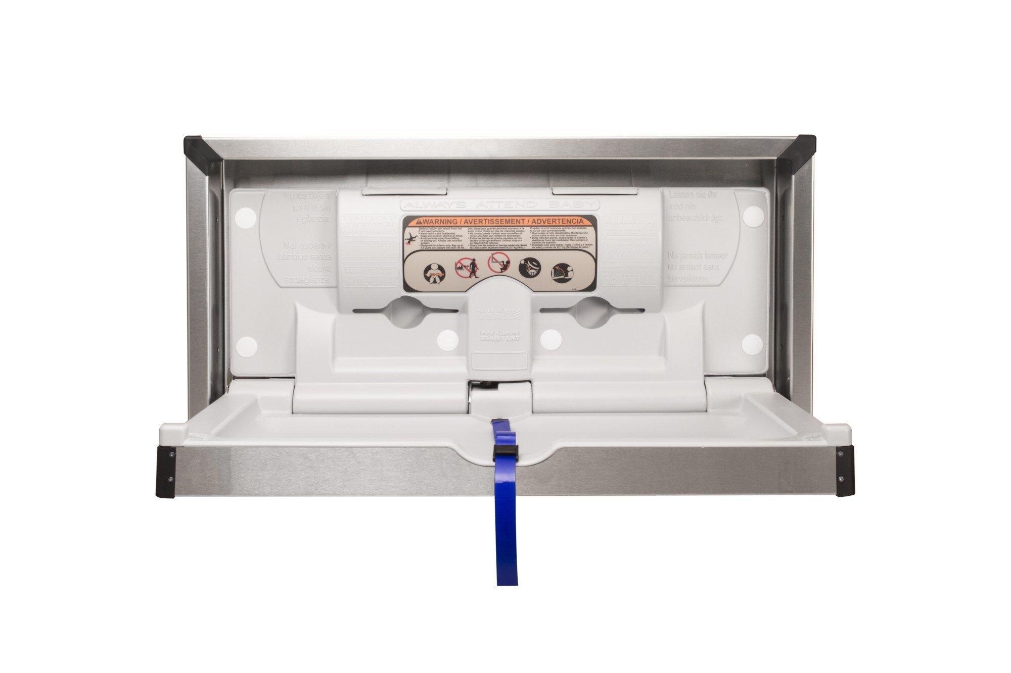 Bradley Corporation Stainless Steel Surface Mount Baby Changing Station 