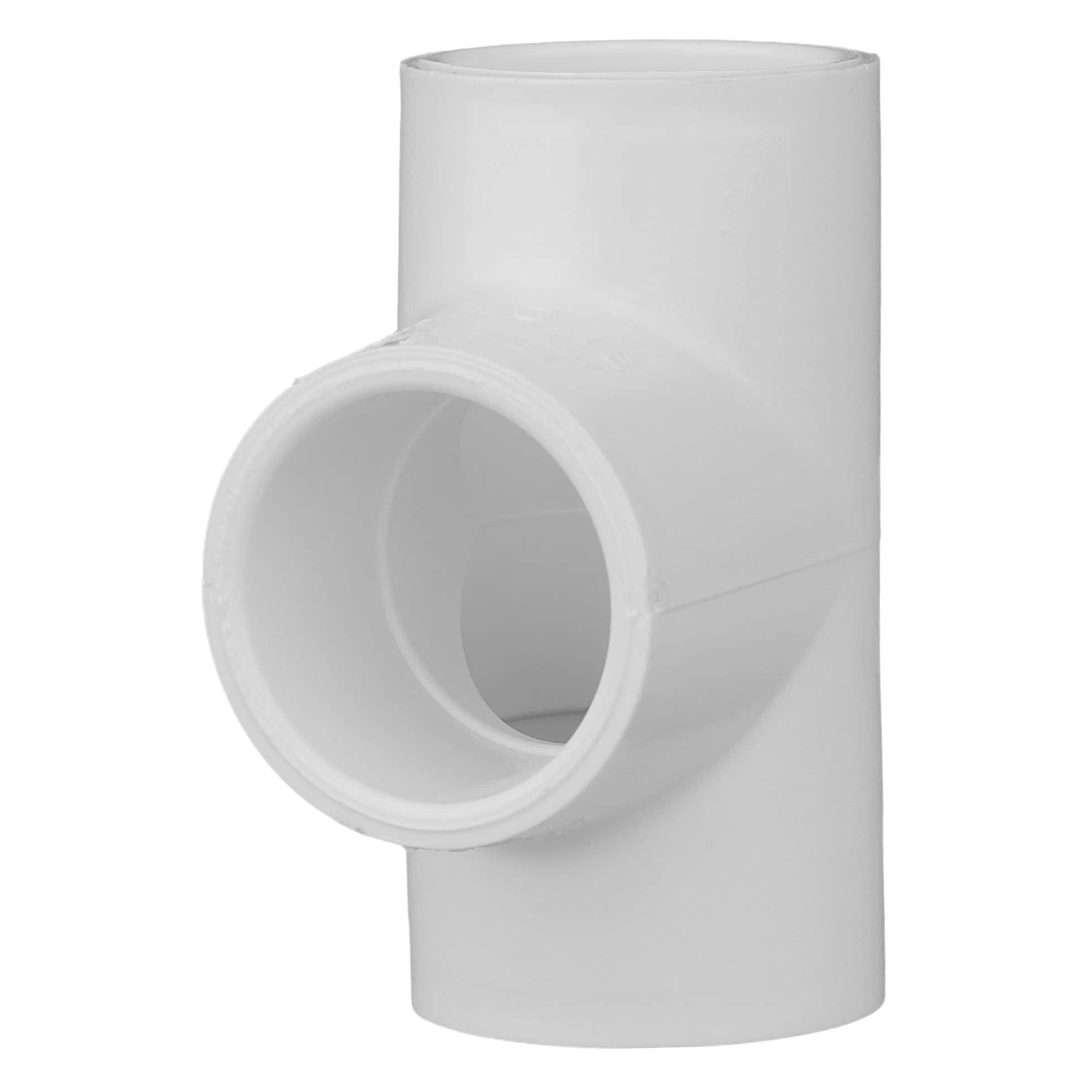 White Socket Weld Plastic Reducing Tee 