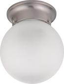 1 Light 6 Ceiling Mount With Frosted White Glass
