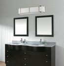 NUVO Brushed Nickel 3 Light Satin White Glass Wall Sconce 