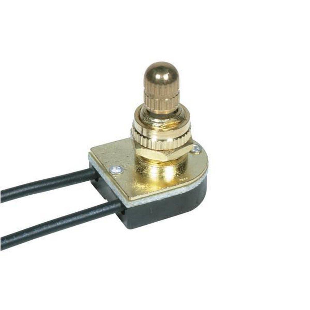 SATCO Brass On/Off Rotary Switch 