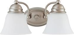 2-Light Vanity Light Fixture in Brushed Nickel