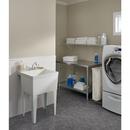 FIAT Products White 23 x 21-1/2 in. Floor Mount Laundry Sink 