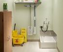 FIAT Products Grey 24 x 24 x 12 in. Terrazzo Mop Service Basin 