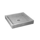 Plain Curb Mop Service Basin in White