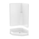 Aker by MAAX White 40-3/8 x 53-1/2 x 78 in. Corner Shower Unit 