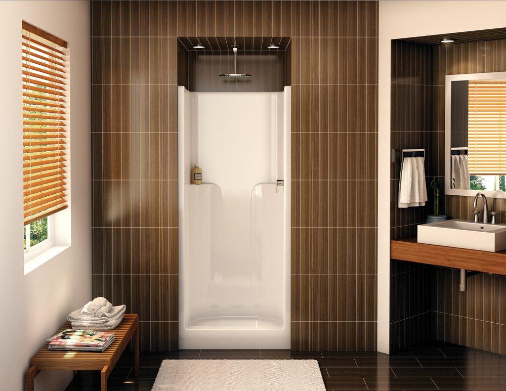 Aker by MAAX White 32 x 32 x 72 in. Shower Unit in White 