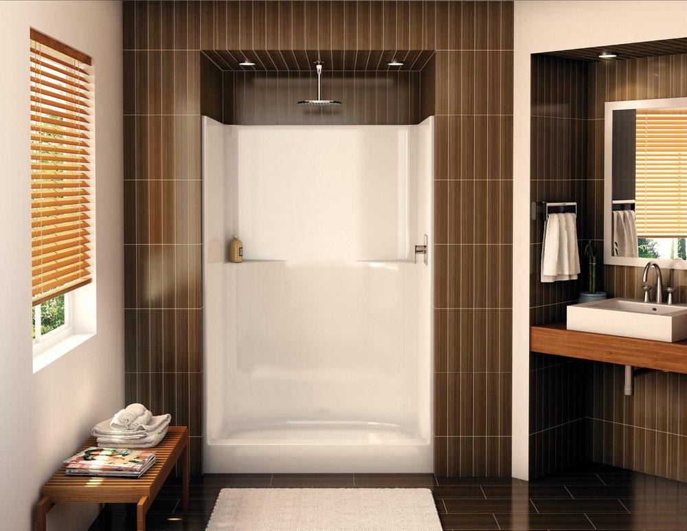 Aker by MAAX White 48 x 35-1/4 x 72 in. Shower Unit in White 
