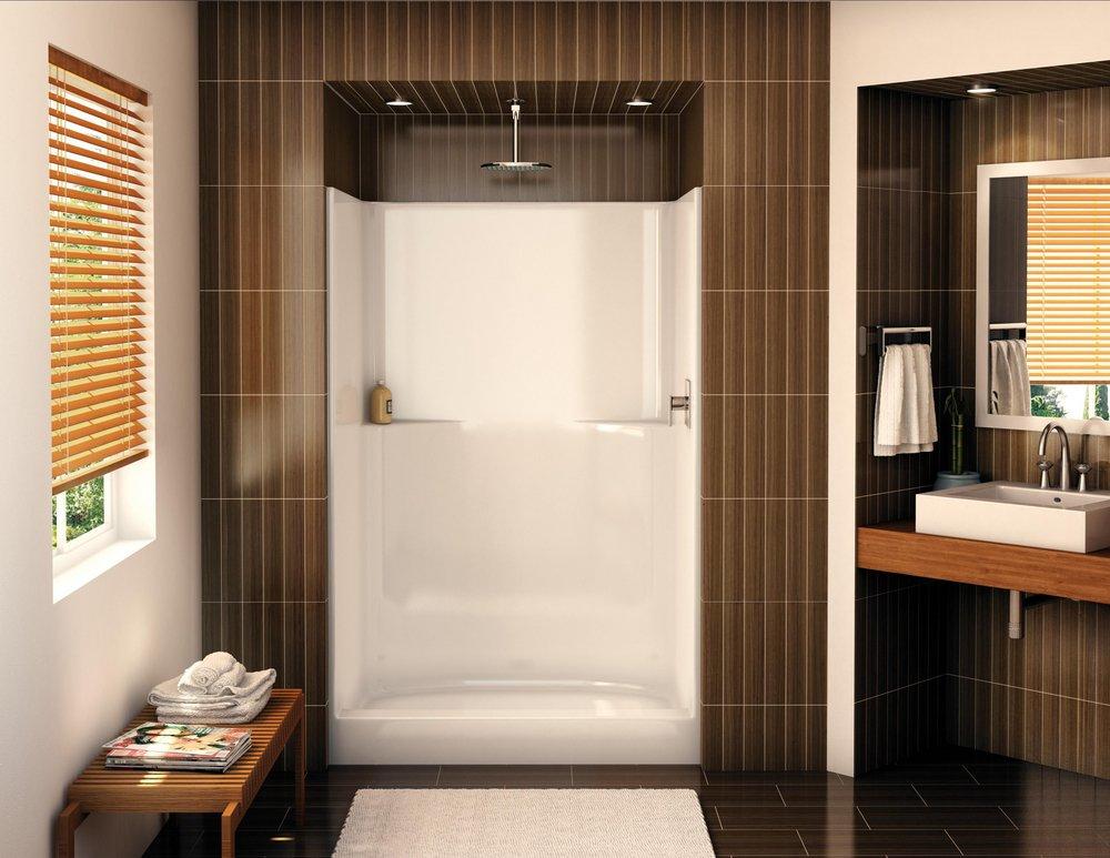 Aker by MAAX White 48 x 35-1/4 x 72 in. Shower Unit in White 