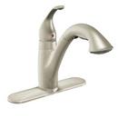 Single Handle Pull Out Kitchen Faucet in Classic Stainless