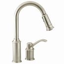 Single Handle Pull Down Kitchen Faucet with Power Clean and Reflex Technology in Classic Stainless