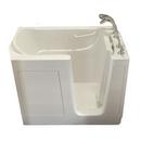54 x 30 x 38 in. Gelcoat Walk-In Air Massage Tub with Right Hand Drain in White