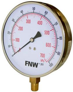 4-1/2 in. Pressure Gauge 0-100#