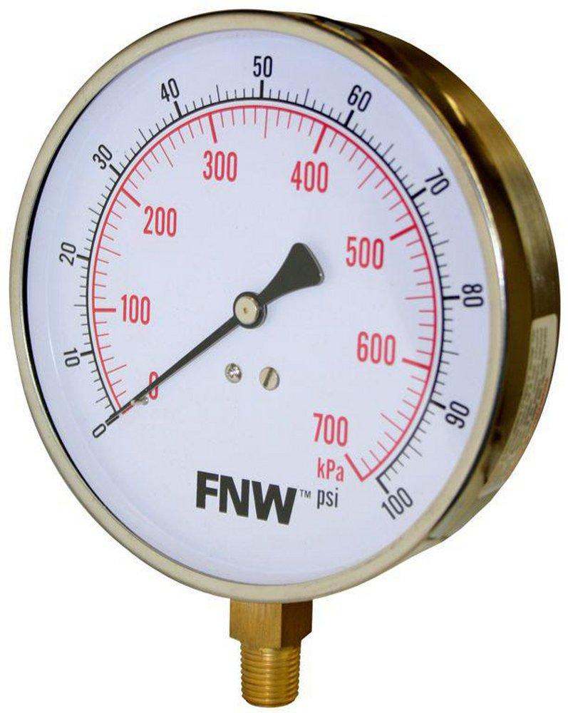 FNW&reg; White Pressure Gauge 