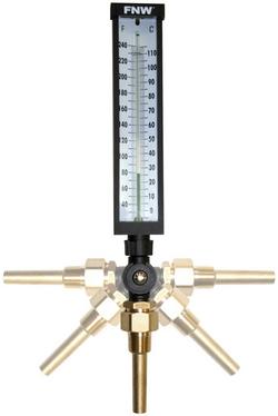 30 to 240 Deg F 9 in. Adjustable Angle Thermometer
