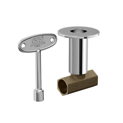 1/2 x 2-9/100 in. Polished Chrome Straight Log Lighter Valve