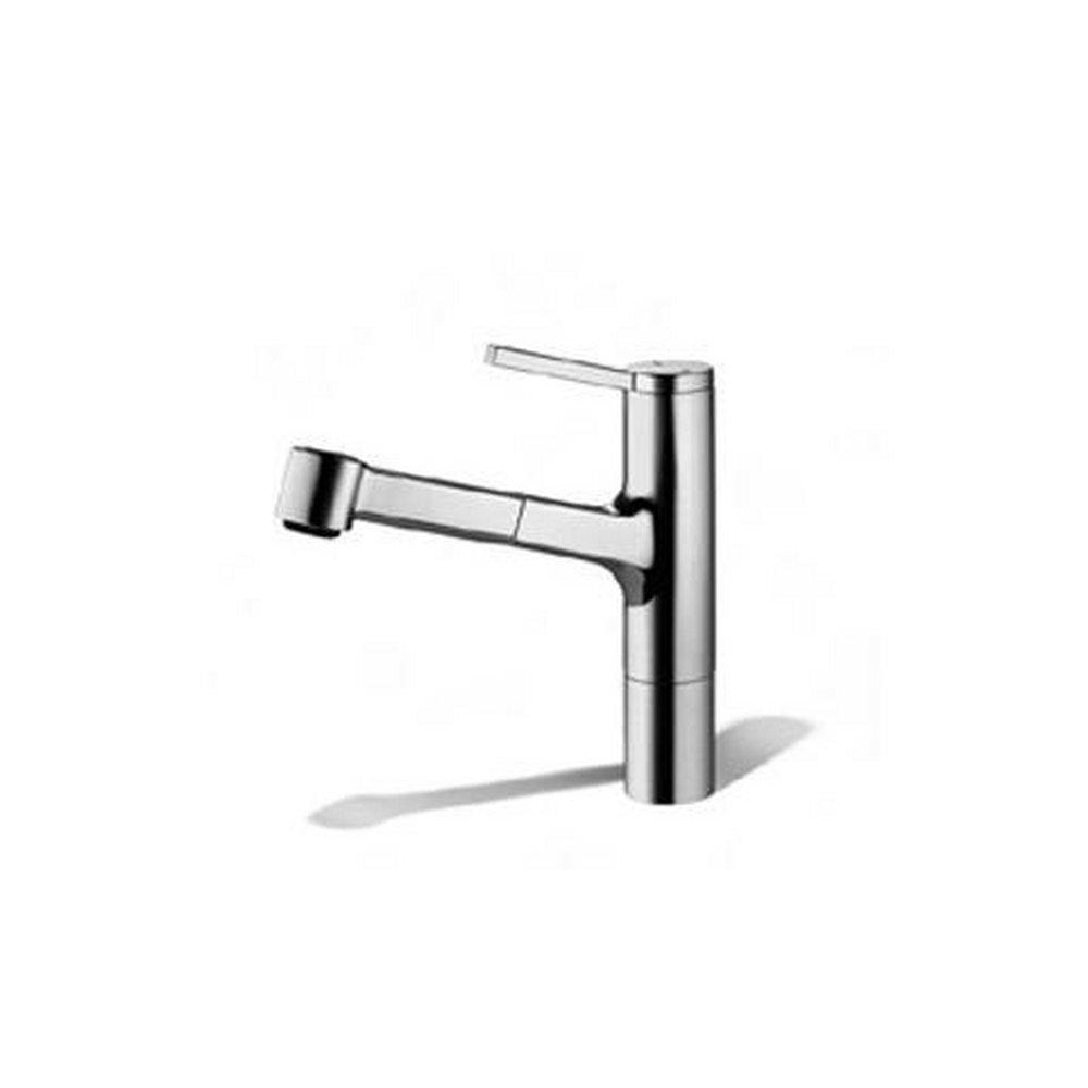 KWC Faucets Splendure&trade; Stainless Steel 1-Hole Single Lever Handle Kitchen Faucet Pull-Out Spray 