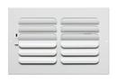 PROSELECT&reg; White 6 in. Residential Ceiling & Sidewall Register in White 2-way Steel 