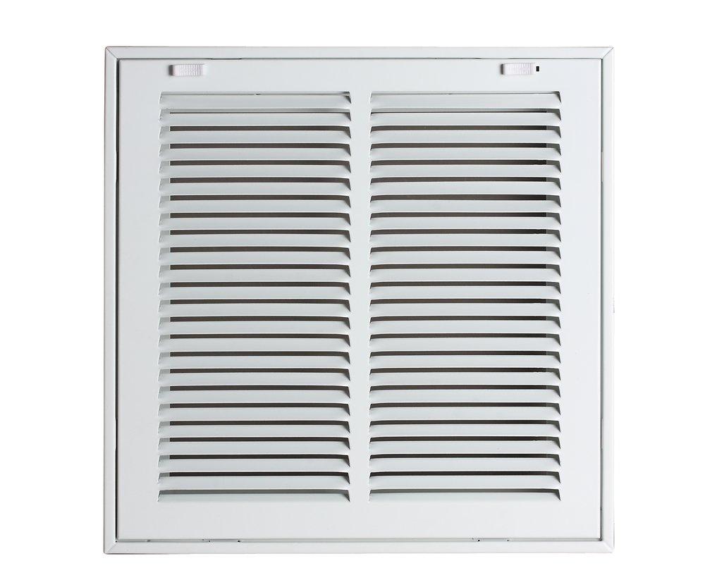 PROSELECT&reg; White 24 x 8 in. Residential Return Grille in White Steel 