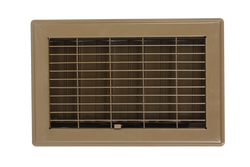 10 x 4 in. Steel Floor Register in Brown