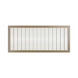 12 x 30 in. Residential 1-way Return Grille in Brown Steel
