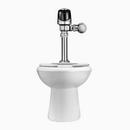 1.6 gpf Elongated Toilet in White and Sensor Flushometer