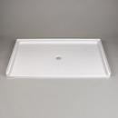 E.L. Mustee & Sons White 65 in. Rectangle Shower Base 
