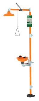 Guardian Equipment Orange Safety Station with Eye/Face Wash Plastic Bowl 