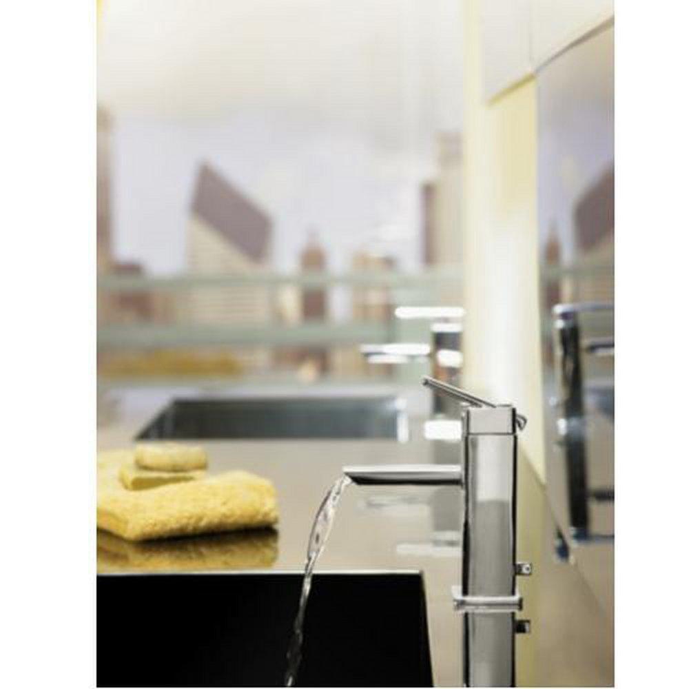 Moen Chrome Single Handle Monoblock Bathroom Sink Faucet 