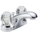 Two Handle Centerset Bathroom Sink Faucet in Chrome