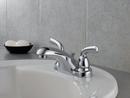 Delta Faucet Chrome Two Handle Centerset Bathroom Sink Faucet with Pop-Up Drain Assembly 